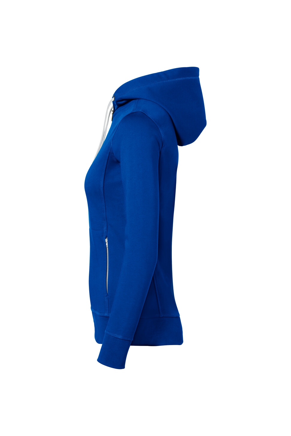 Hakro Damen Kapuzenjacke Bonded 010silber-royalblau/silber M