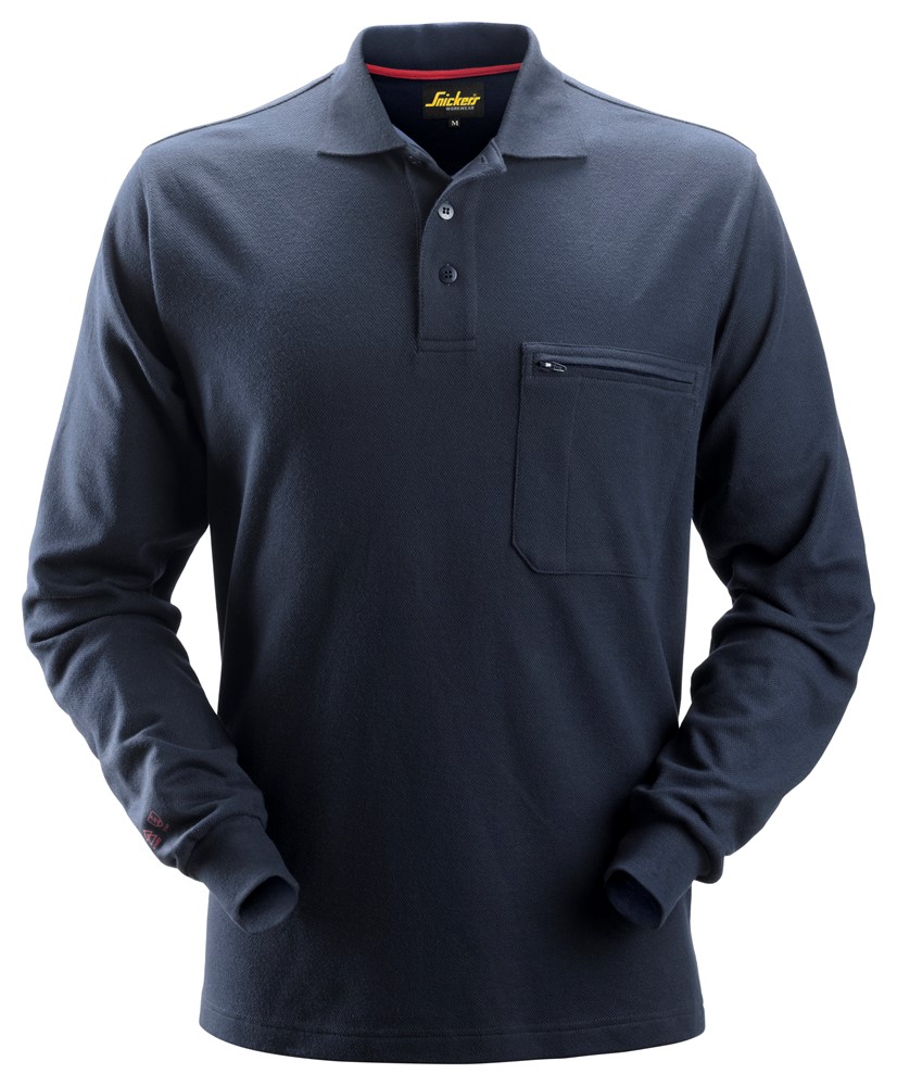 Langarm-Poloshirt
