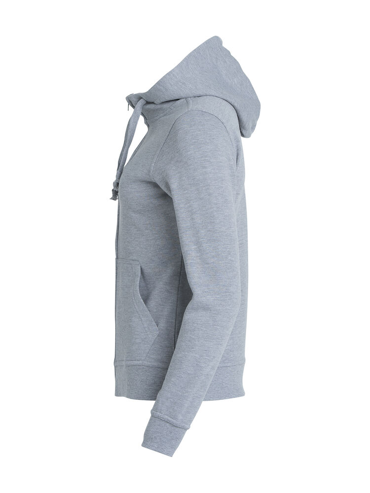 Basic Hoody Full Zip Women 95 graumeliert M