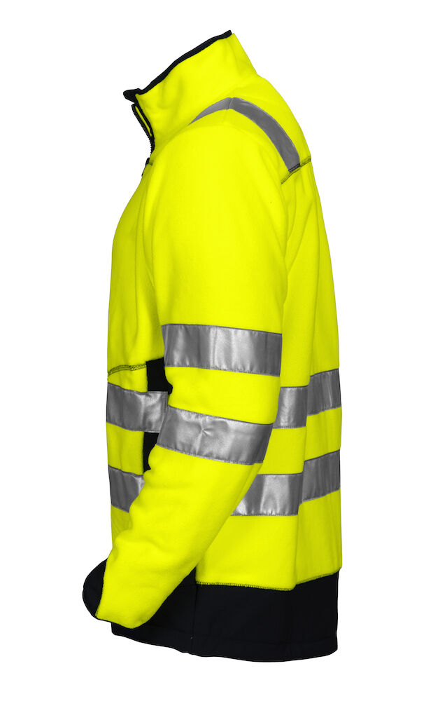 6303 POLARFLEECE JACKE EN ISO 20471 KLASSE 3/2 11 gelb/schwarz hv 2XL