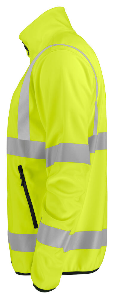 6105 LEICHTE WARNSCHUTZ SOFTSHELL JACKE EN ISO 20471 KLASSE 3 11 gelb/schwarz hv S