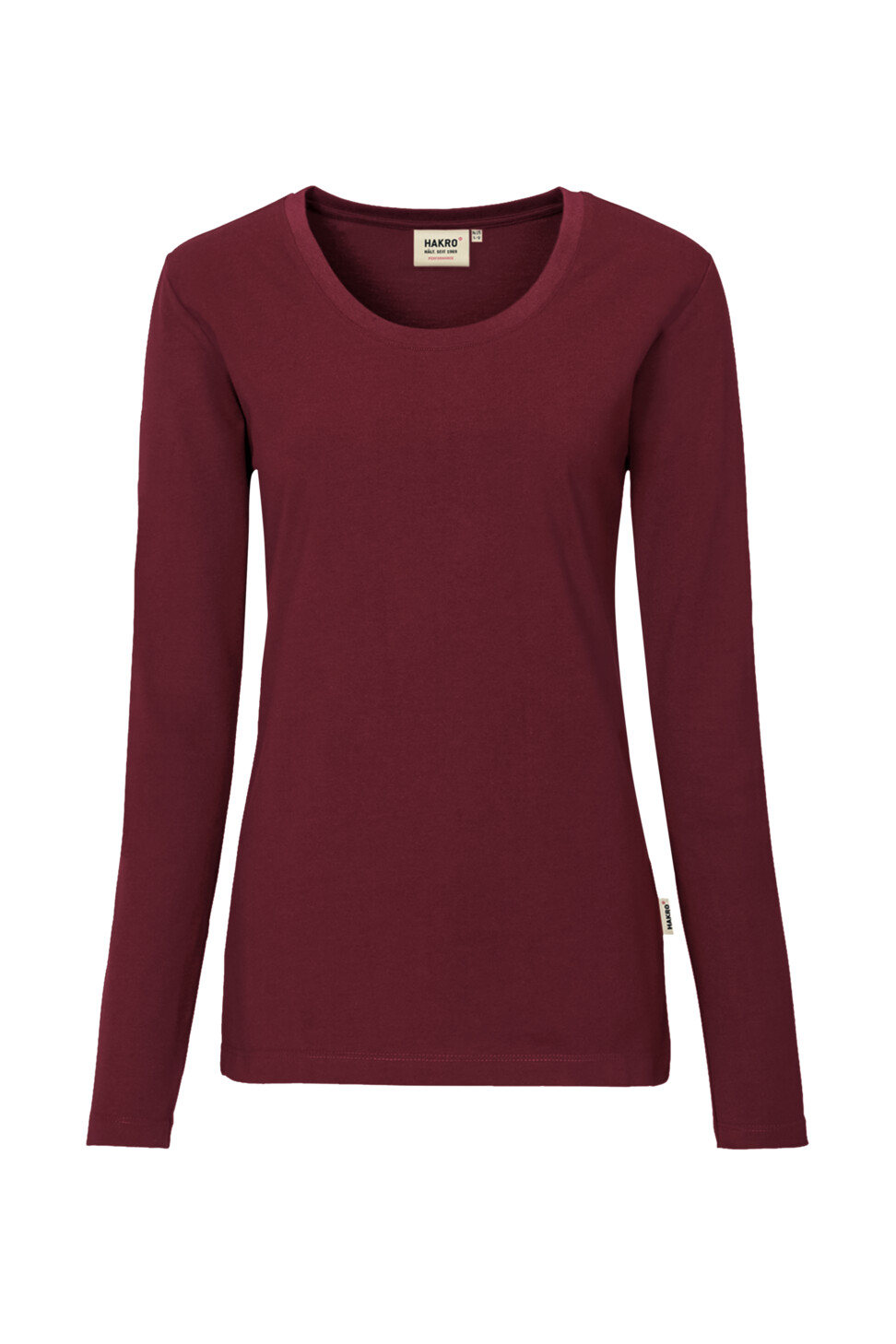 Hakro Damen Longsleeve Mikralinar 017-weinrot L