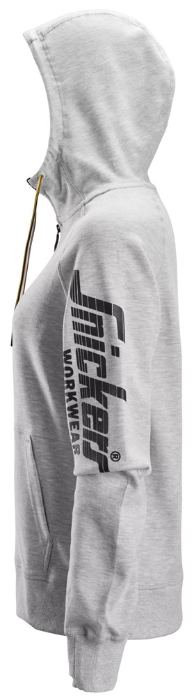 Damen-Kapuzenjacke mit durchgehendem Reißverschluss und Logo