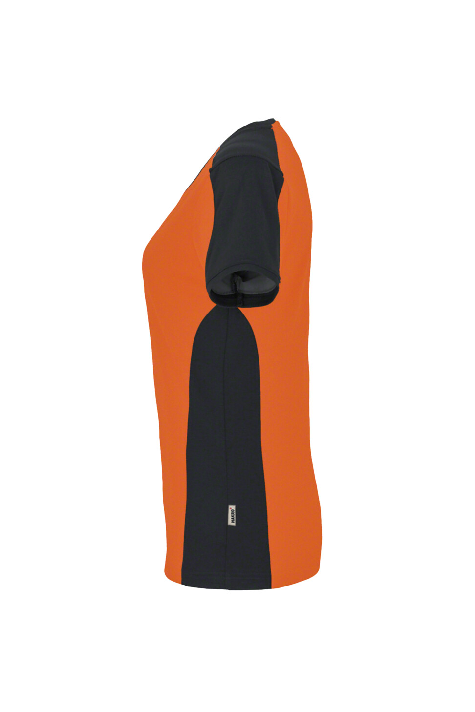 Hakro V-Shirt Damen Mikralinar 027028-orange/anthrazit 3XL