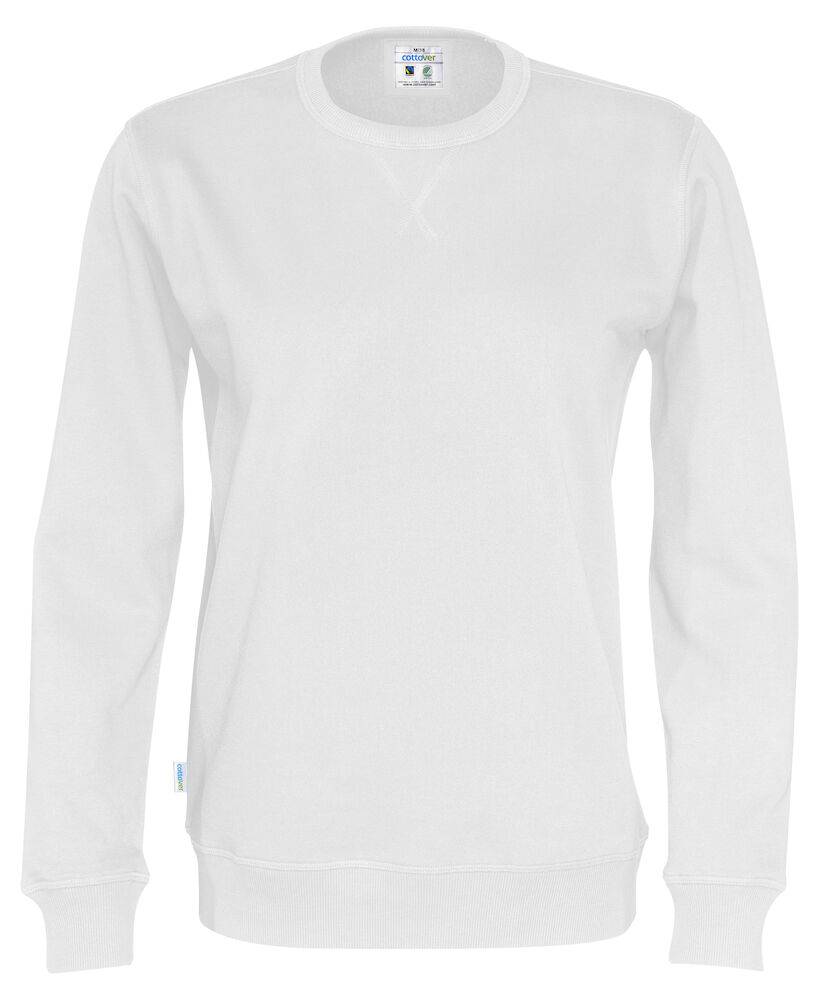Crew Neck Unisex 100 white XXS
