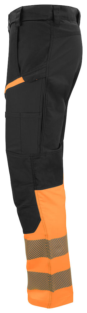 6528 STRETCH ARBEITSHOSE EN ISO 20471 KLASSE 1 MODERNER SCHNITT 1799 orange/schwarz D120, Kurz