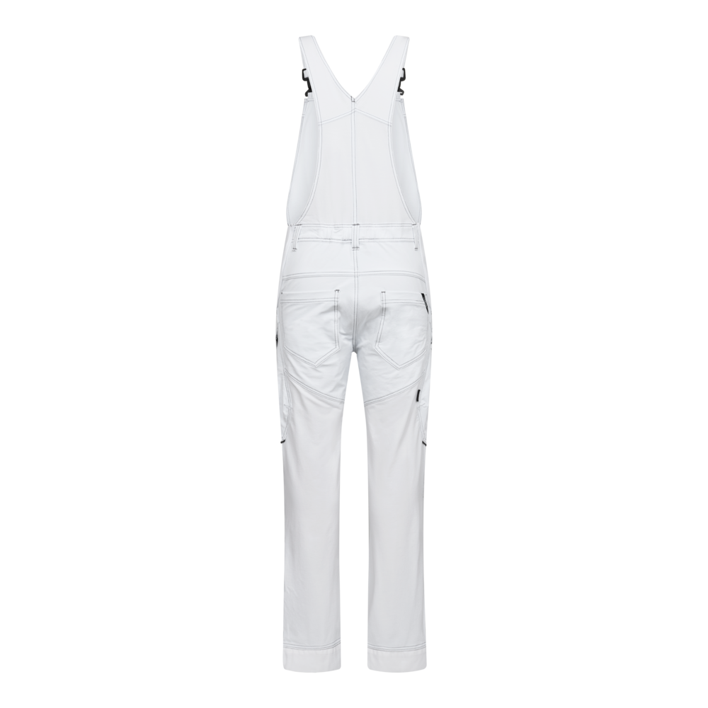 F. Engel X-treme 4-Wege-Stretch Latzhose 3 weiss CH48C, Kurz