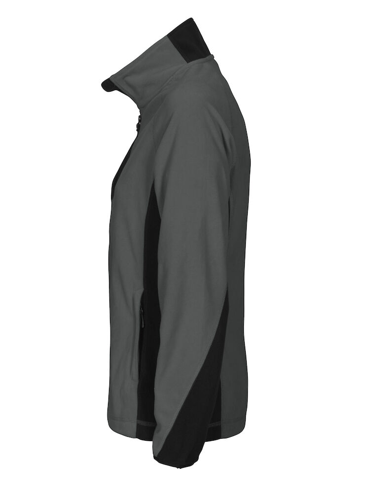 2326 DAMEN MICROFLEECE JACKE 98 grau L