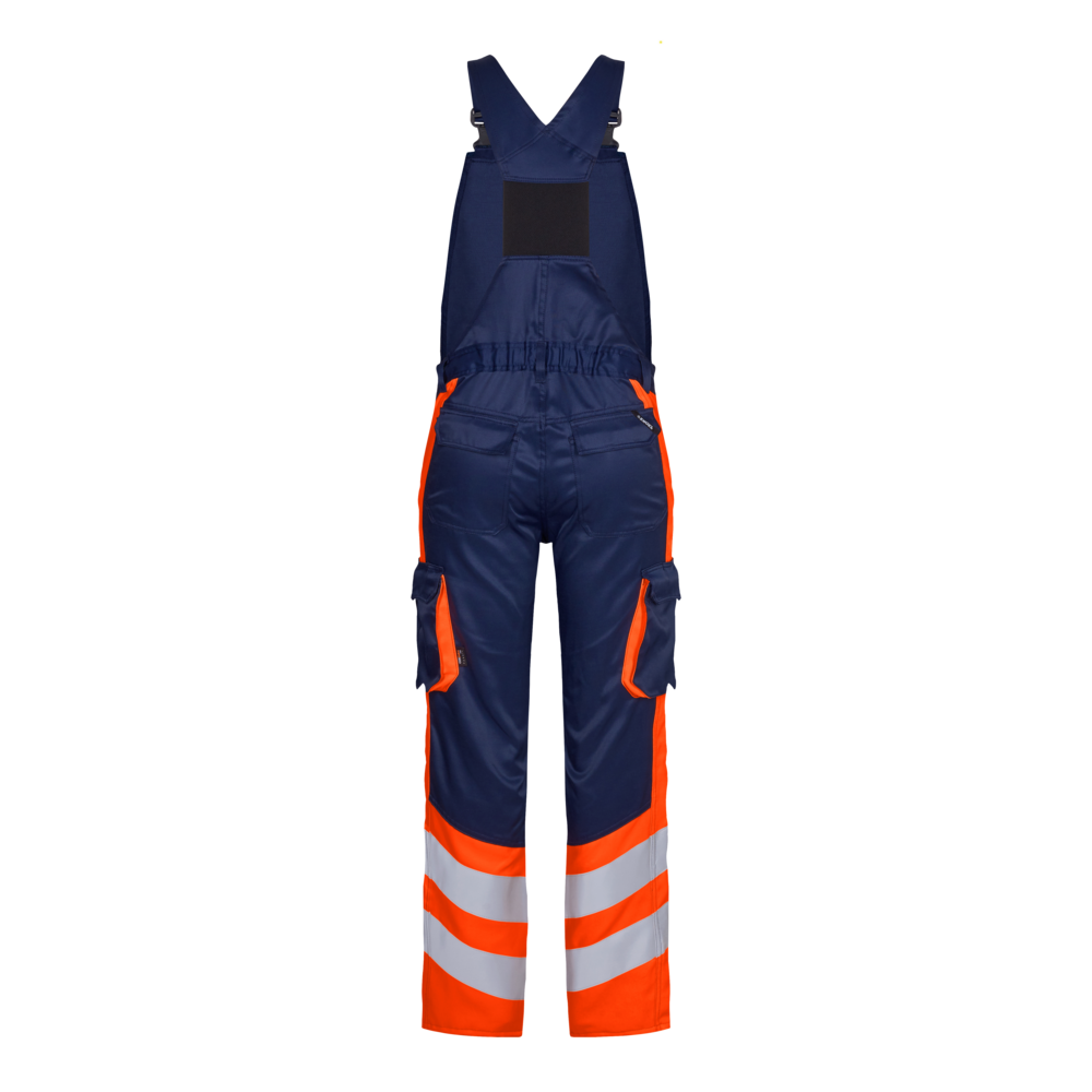 Safety Light Latzhose 16510 blauink/orange CH44C, Kurz