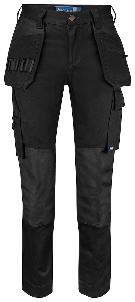 5563 DAMEN ARBEITSHOSE MIT HÄNGENTASCHEN 99 schwarz C34