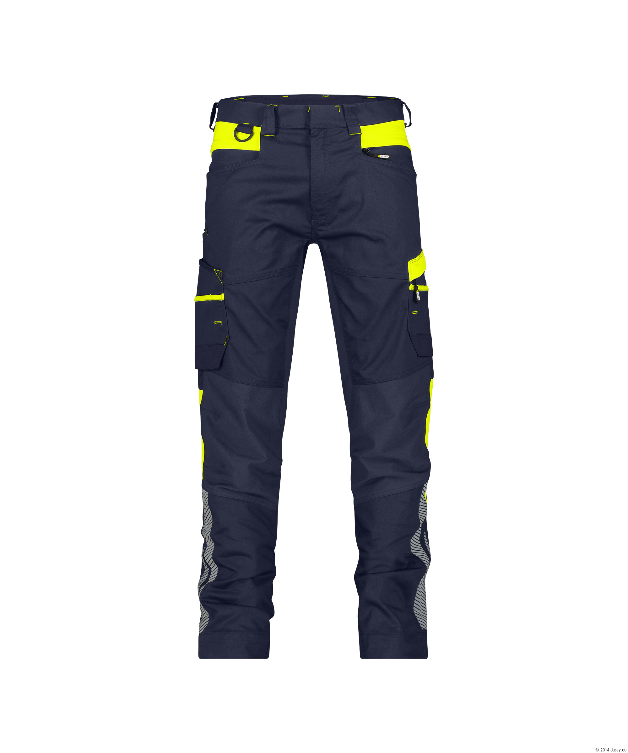 DASSY® Hong Kong 6895-nachtblau-neongelb Standard, 48