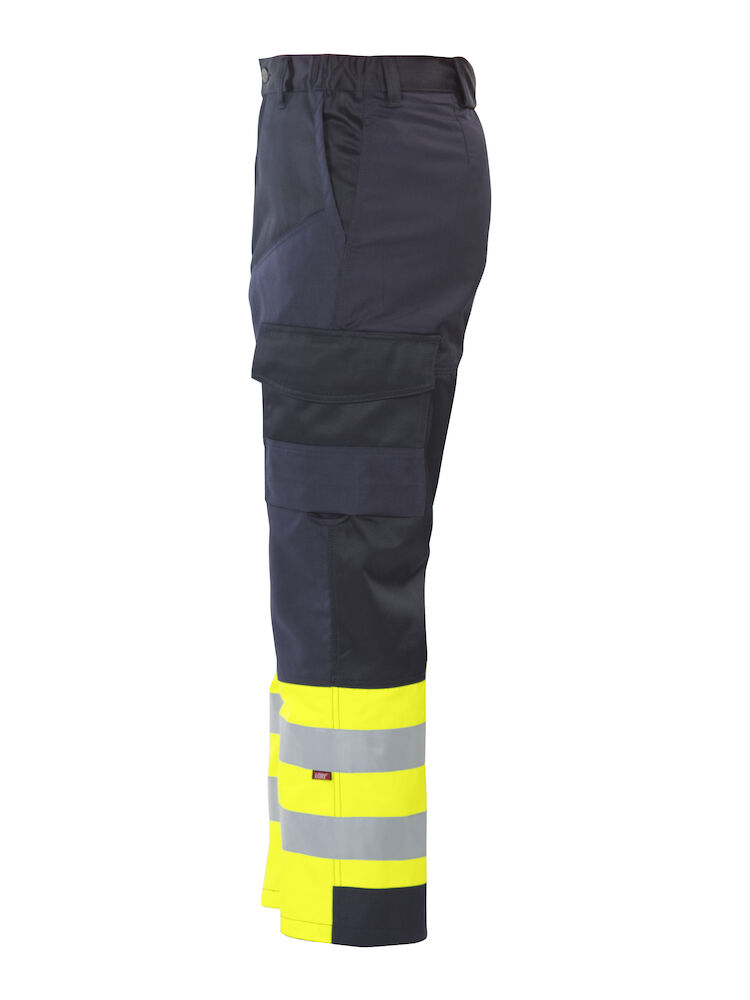 6507 ARBEITSHOSE OBERSCHENKEL- UND KNIEVERSTÄRKT EN ISO 20471 KLASSE 1 10 gelb/marine hv D116, Kurz