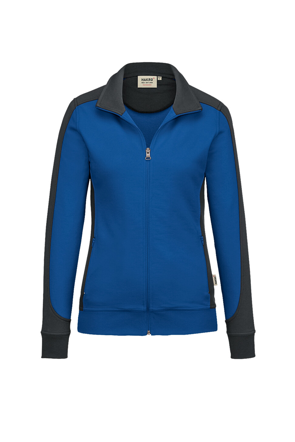 Hakro Damen Sweatjacke Contrast Mikralinar