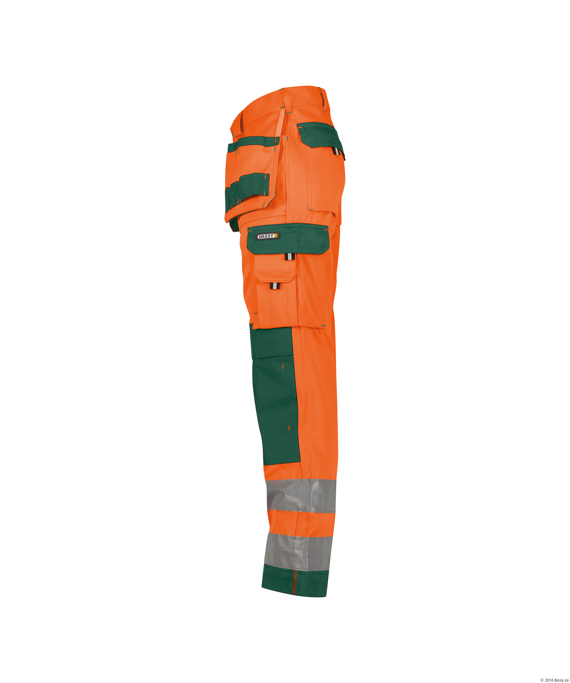 DASSY® Glasgow 6631-neonorange-flaschengrün Standard, 38