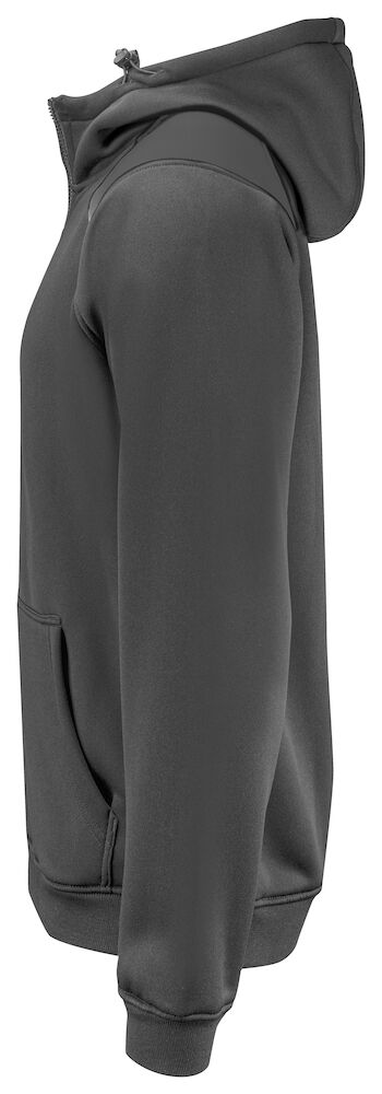 2133 KAPUZENJACKE FULL ZIP MIT KONTRASTELEMENTEN 98 grau 4XL
