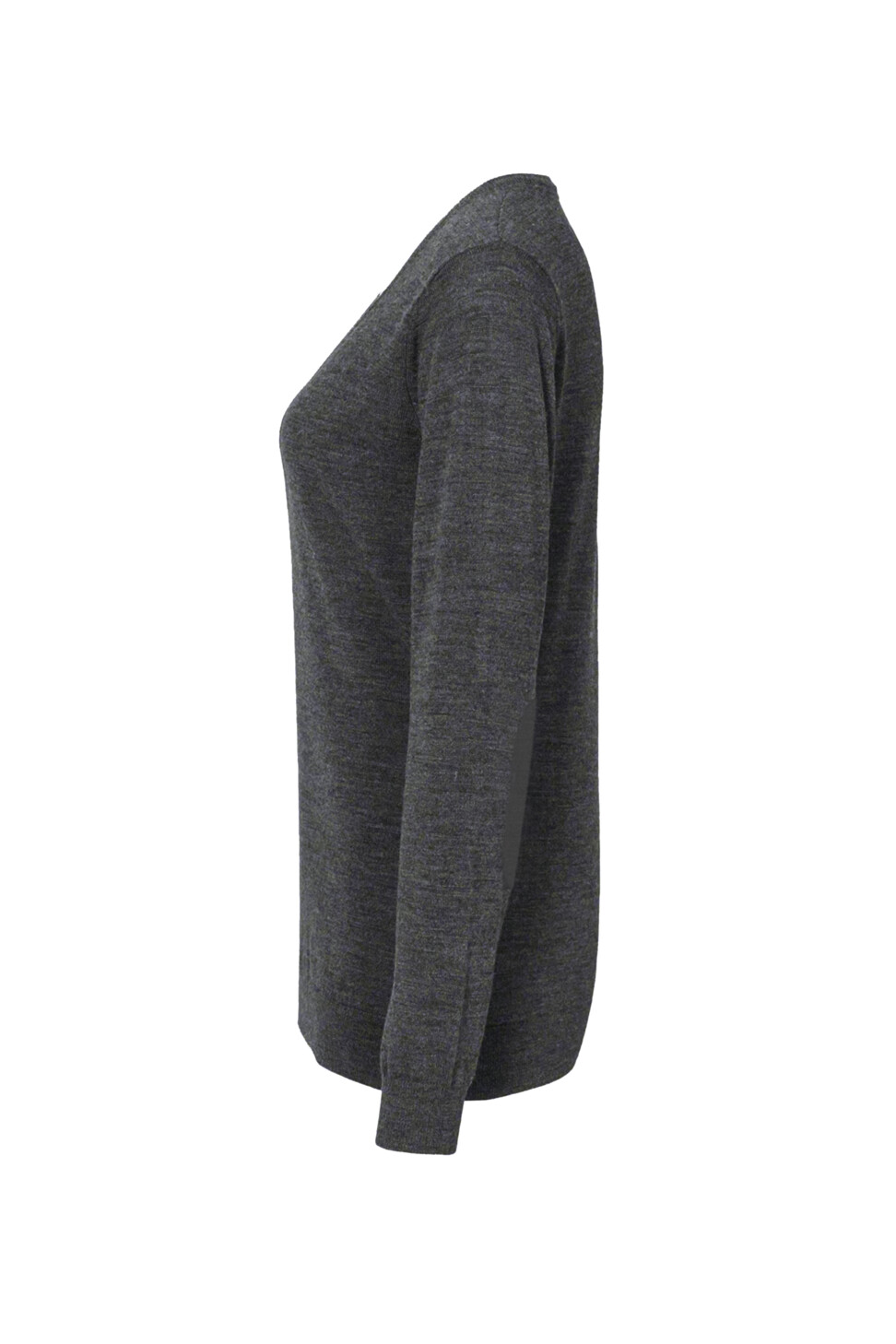 Hakro Merino-Pullover Damen 328-anthrazit meliert S