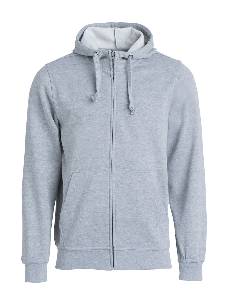 Basic Hoody Full Zip 95 graumeliert XS