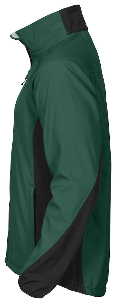 2422 SOFTSHELL JACKE MIT KONTRASTELEMENTEN 66 waldgrün 3XL