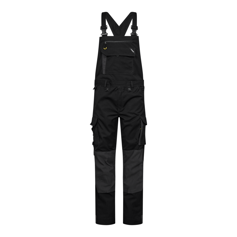 F. Engel X-treme Stretch Latzhose 2079 schwarz/anthrazit CH40C, Kurz