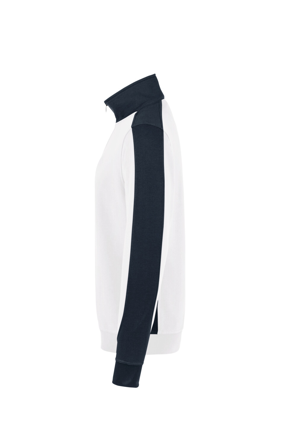 Hakro Mikralinar Zip-Sweatshirt Contrast Damen 001-weiss 2XL