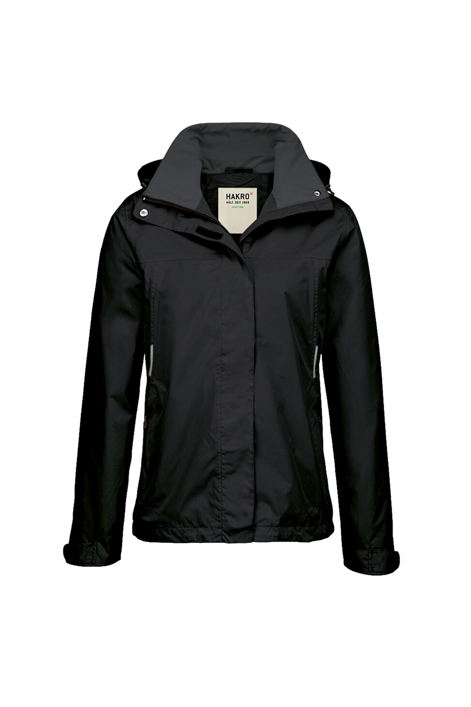 Hakro Damen Regenjacke Colorado 005-schwarz 3XL
